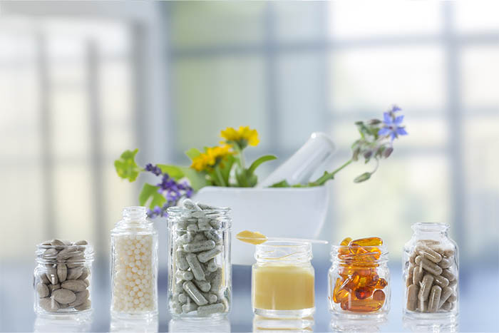 A variety of naturopathic medicines